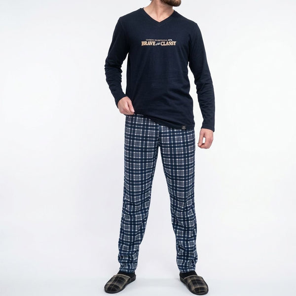 Памучна мъжка пижама Братя Гьокови