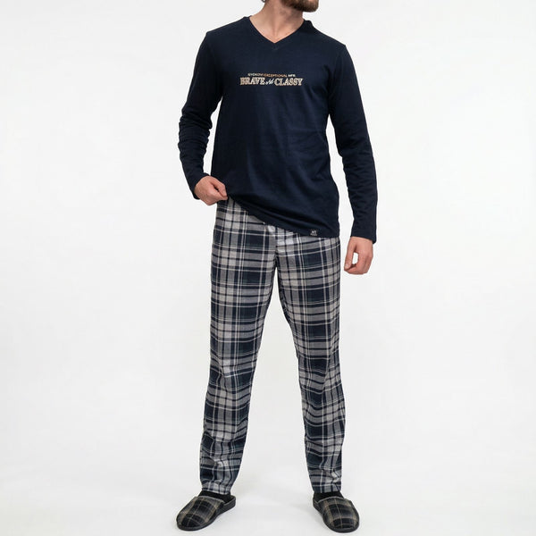 Памучна мъжка пижама Братя Гьокови