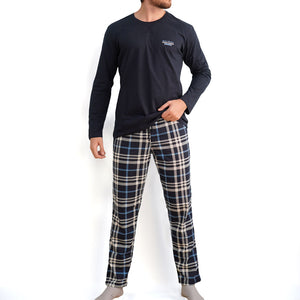 комплект мъжка памуча пижама